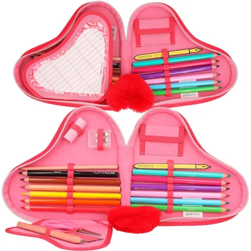 Penar Echipat Top Model, inima One Love, roz, 4,5 x 25 x 20 cm