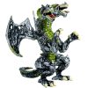 Figurina dragon cu doua capete Dragon Flying, verde/gri