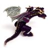 Figurina dragon cu trei capete Dragon Flying, mov