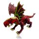 Figurina dragon cu doua capete Dragon Flying, rosu/verde