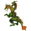 Figurina dragon cu doua capete Dragon Flying, verde
