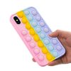 Husa antistres tip Pop It! pentru iPhone XR, multicolora