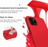 Husa Apple iPhone 13 Mini Luxury Silicone, catifea in interior, rosu