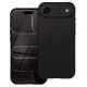 Husa Apple iPhone 17 Air, Luxury Silicone, catifea in interior, protectie camere, neagra