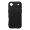 Husa Apple iPhone 17 Air, Luxury Silicone, catifea in interior, protectie camere, neagra