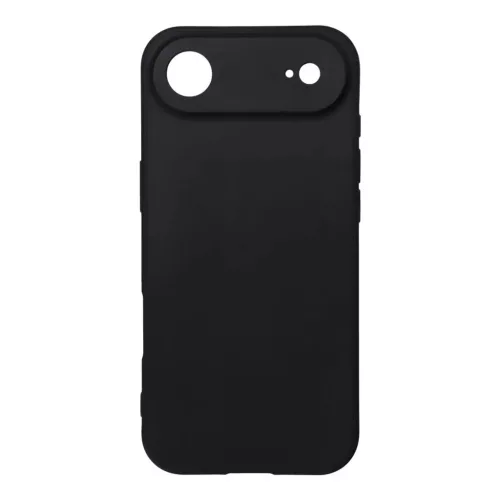 Husa Apple iPhone 17 Air, Luxury Silicone, catifea in interior, protectie camere, neagra