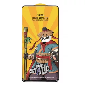   Folie sticla Samsung Galaxy S23 FE, Kungfu Panda, Antistatic Glass ESD +, margini negre