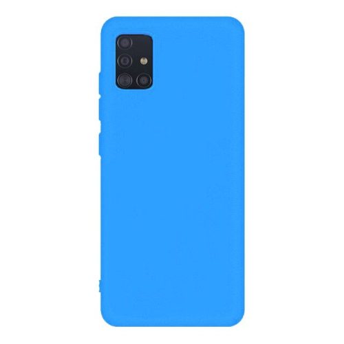Husa Samsung Galaxy A40 Matt TPU, silicon moale, albastru deschis