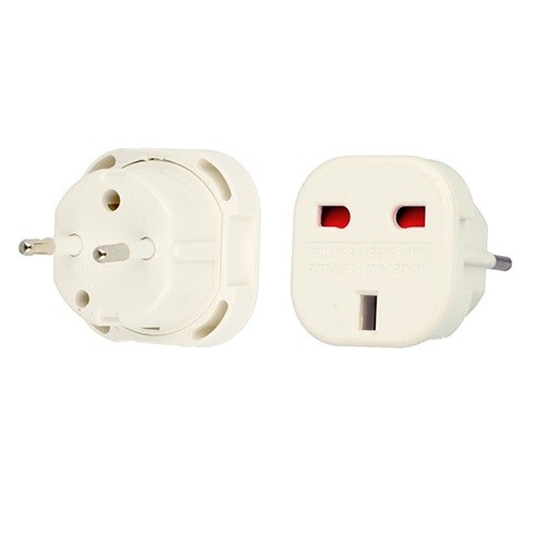 Adaptor de la priza UK la priza EU, alb