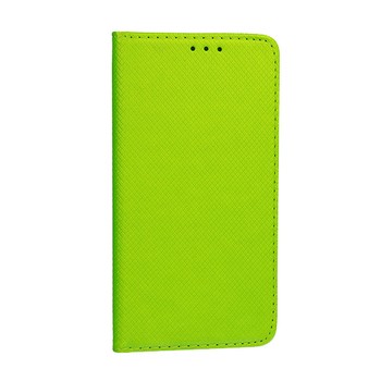  Husa Smart Magnet Case pentru Samsung Galaxy A7 2018, inchidere magnetica, verde lemon
