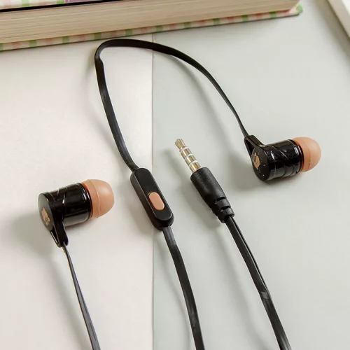 Casti audio cu microfon CONY CS-180, design funny, galbene