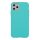 Husa de protectie Button TPU pentru Apple iPhone 11 Pro, silicon moale, verde mint cu butoane galbene