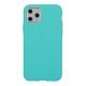 Husa de protectie Button TPU pentru Apple iPhone 11 Pro, silicon moale, verde mint cu butoane galbene