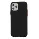 Husa de protectie Button TPU pentru Apple iPhone 12 Pro, silicon moale, neagra cu butoane portocalii