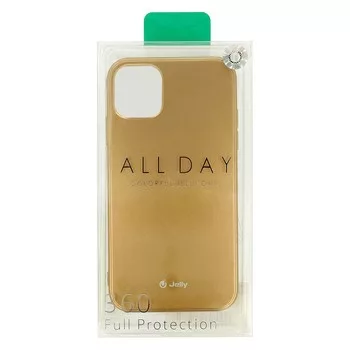 Husa de protectie Jelly All Day pentru Apple iPhone 12 Mini, silicon jelly auriu