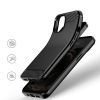 Husa de protectie Carbon Stripe pentru Apple iPhone 13 Mini, silicon moale, negru