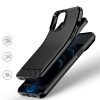 Husa de protectie Carbon Stripe pentru Apple iPhone 13 Pro, silicon moale, negru
