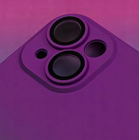 Husa Samsung Galaxy A13 4G, Luxury Ombre Silicone, catifea in interior, protectie camere, albastru/violet