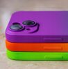 Husa Samsung Galaxy A33 5G, Luxury Ombre Silicone, catifea in interior, protectie camere, albastru/violet