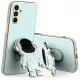 Husa Xiaomi Redmi 12c / Redmi 11a, Astronaut Case, protectie camera, functie stand expunere, albastru mint