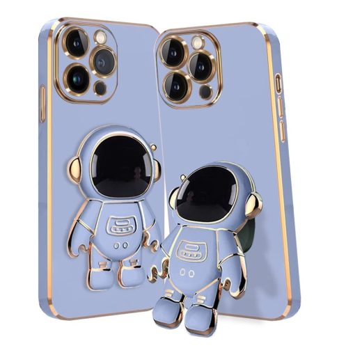 Husa Apple iPhone 7/8/SE2, Astronaut Case, protectie camera, functie stand expunere, albastra