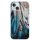 Husa Apple iPhone 15, Gold Glam, Feathers