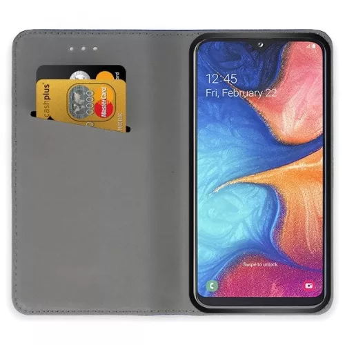 Husa Samsung Galaxy A15, Smart Magnet Case, inchidere magnetica, rosie