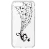 Husa de protecție pentru iPhone 6/6S, TPU transparent, model Music 2