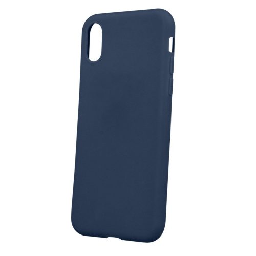 Husa Apple iPhone X/XS Matt TPU, silicon moale, albastru inchis
