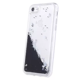   Husa de protectie pentru Samsung Galaxy S10e, lichid si litere, neagra
