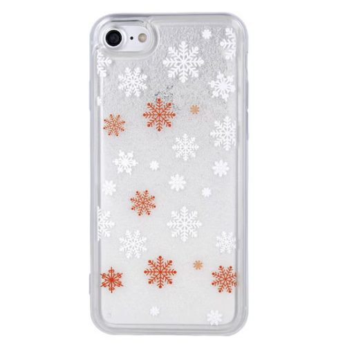 Husa de protecție pentru iPhone XS Max, TPU cu stelute si lichid, model Winter1