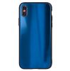 Husa Shinny Aurora pentru Apple iPhone 11, spate din sticla, dark blue