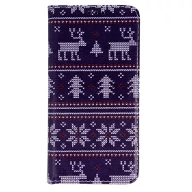   Husa Trendy Book pentru Apple iPhone 11 Pro, Christmas Edition, albastra