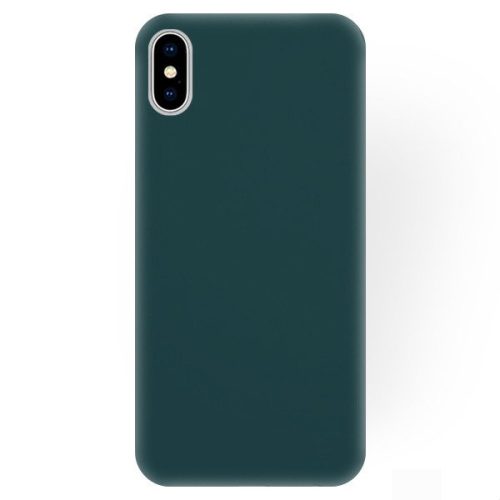 Husa Apple iPhone X/XS Matt TPU, silicon moale, verde forrest