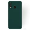 Husa Samsung Galaxy A40 Matt TPU, silicon moale, verde inchis