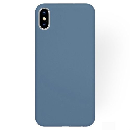 Husa Apple iPhone XS Max Matt TPU, silicon moale, albastru nisipos