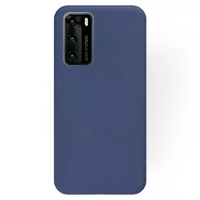 Husa Huawei P40 Matt TPU, silicon moale, albastru inchis