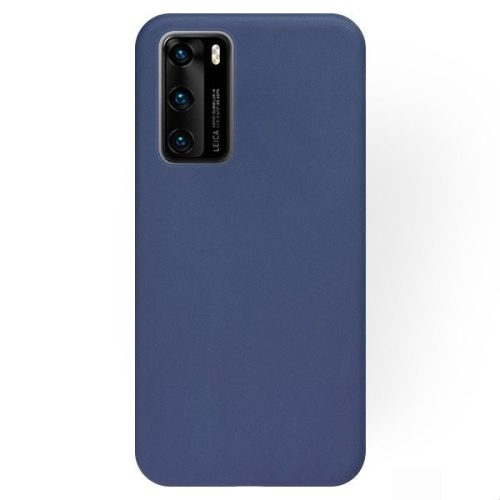 Husa Huawei P40 Matt TPU, silicon moale, albastru inchis