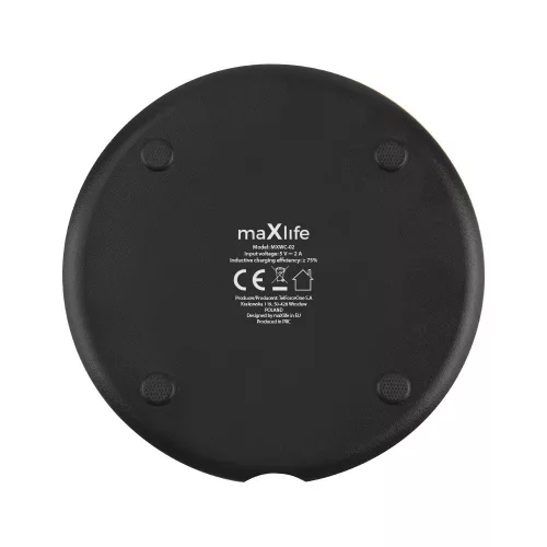 Incarcator wireless Maxlife MXWC-02, 10W, negru