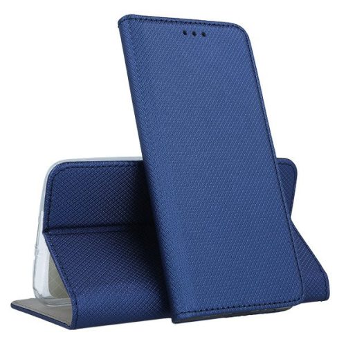 Husa Smart Magnet Case pentru Xiaomi Redmi Note 9T, inchidere magnetica, albastra