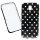 Husa protectie MX Fashion pentru Apple iPhone 7/8/SE2, TPU flexibil, negru cu inimioare albe