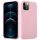 Husa de protectie MX Eco pentru Apple iPhone 12 Mini, fibra din paie de grau, roz