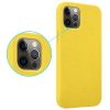 Husa de protectie MX Eco pentru Apple iPhone 12 Mini, fibra din paie de grau, galbena