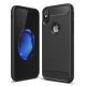 Husa de protectie Carbon Stripe pentru Apple iPhone XR, silicon moale, negru