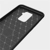 Husa de protectie Carbon Stripe pentru Huawei  Mate 30 Lite, silicon moale, negru