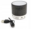 Mini boxa portabila Bluetooth® A9, 3W, lumini LED, neagra