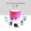 Mini boxa portabila Bluetooth® A9, 3W, lumini LED, neagra
