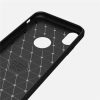 Husa de protectie Carbon Stripe pentru Apple iPhone 7 Plus / 8 Plus, silicon moale, negru