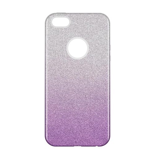 Husa Luxury Glitter pentru Apple iPhone 6 / 6S, mov cu argintiu