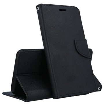   Husa tip carte Fancy Case pentru Samsung Galaxy A01, inchidere magnetica, neagra